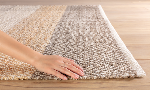 Tapis de jute tissé à la main