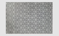 Tapis géométrique gris