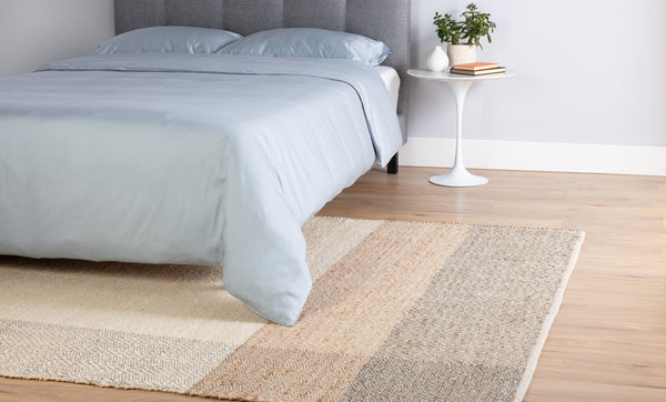 Tapis de jute tissé à la main