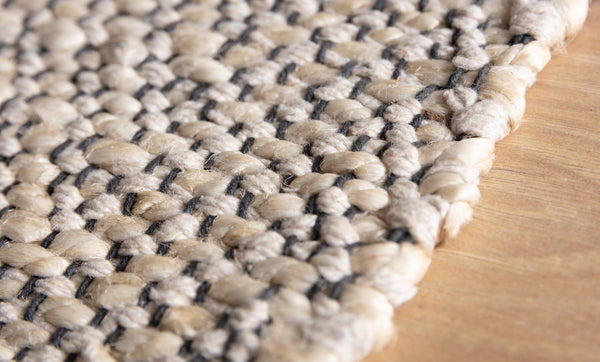 Tapis de jute tissé à la main