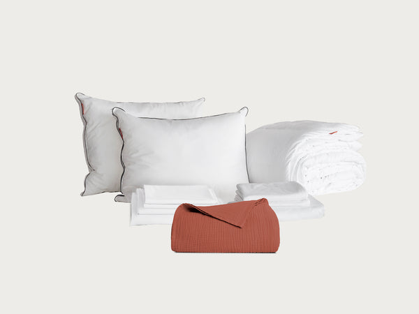 Ensemble de sommeil supérieur + couverture en mousseline