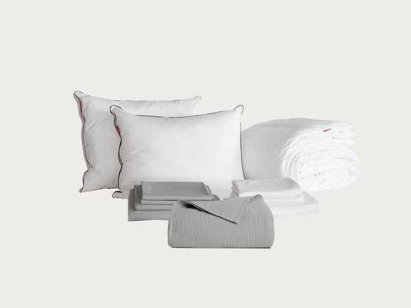 Ensemble de sommeil supérieur + couverture en mousseline