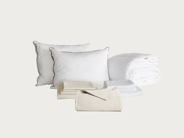 Ensemble de sommeil supérieur + couverture en mousseline